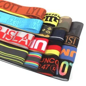 Taille Unterwäsche Band Custom ized Tape Kleidung Custom Men Nylon Yoga Hochwertiges Gurtband Jacquard Pattern Elastic Band