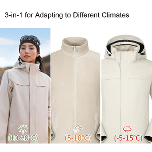 Wholesale Soft Shell Waterproof And Windproof Stitching And Contrast Colors Zipper <b>Wind</b> <b>Breaker</b> - Product Image 4