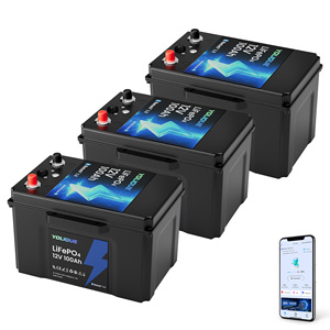 ระบบไอออนของรถยนต์รับประกันพลังงาน100AH 12V แบตเตอรี่ Lifepo4 12V แบบพกพาความร้อนปรับแต่งได้ - Product Image 1