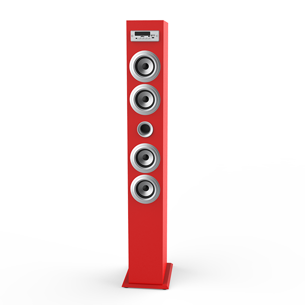 Tower for Speaker with USB/TF/FM/Remote High Quality Multimedia Stereo Indoor Home Amplifier 2000mAh Battery 2x5W Output