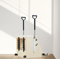 Chaise de Pilates haut de gamme en bois et cuir artificiel, durable, écologique et multifonctionnelle pour la maison, le studio de yoga et l'usage commercial