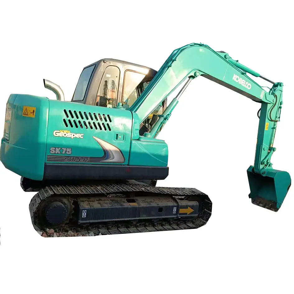 Excavadora Kobelco SK75 de segunda mano japonesa, excavadora Kobelco SK70, excavadora Kobelco mini precio bajo en stock gran oferta