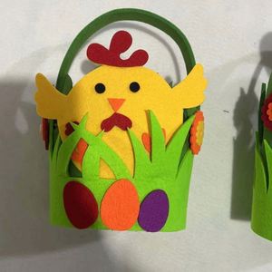 Panier en feutre de Pâques pour enfants, vente directe usine, pour la chasse aux œufs de Pâques, cadeaux de fête, seau de Pâques - Product Image 3