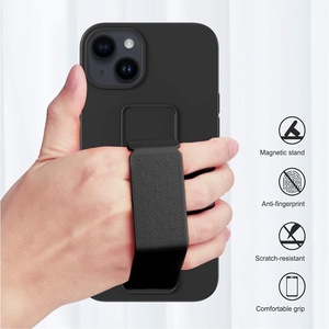 <span class=keywords><strong>เคส</strong></span>ซิลิโคนแบบมีขาตั้งพร้อมสายคล้องมือสำหรับ 15 รุ่น  แบบตั้งได้ทั้งแนวตั้ง/แนวนอน  วัสดุซิลิโคนเหลวเนื้อนุ่ม ดีไซน์เรียบง่าย - Product Image 6