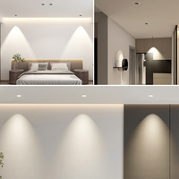 LOSO Haute luminosité Anti-éblouissement Design Aluminium Wall Washer 9W Spot LED encastré au plafond