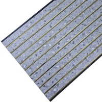 Panel Dinding PVC Tekstur Beton Abu-abu, Panel Cladding Dekoratif Interior Modern, Bahan Dekorasi Dinding Tahan Air
