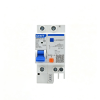 Disjoncteur différentiel CHINT de haute qualité CHNT RCBO NXBLE-32/3N C25A 30mA 2P 3P+N 4P 16A 20A 32A 6kA pour protection contre les courants résiduels