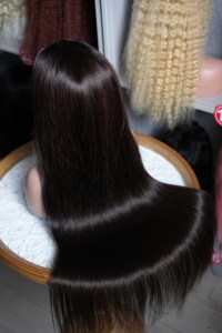 Peluca frontal de encaje HD sin pegamento 13x4 al por mayor, pelucas de cabello virgen indio, pelucas de cabello humano virgen con cutícula alineada, pelucas sin pegamento 5x5 - Product Image 3