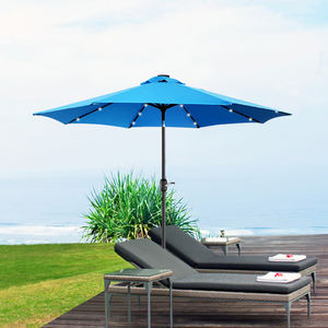 Ost-<span class=keywords><strong>sombrilla</strong></span> de seguridad para exteriores, poste de <span class=keywords><strong>sombrilla</strong></span> <span class=keywords><strong>con</strong></span> cuentas de lámpara solar que agita la mano, para patio y playa - Product Image 3