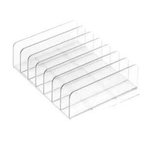Acrylic Cosmetic Storage Rack Multi Compartment For Eyeshadow Powder Blush <b>Makeup</b> Organizer Desktop Drawer Use <b>Transparent</b> - Product Image 5