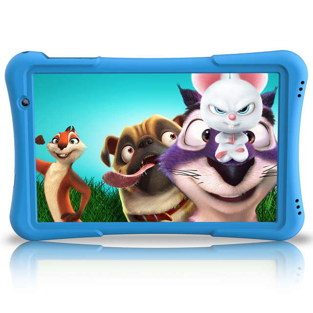 PRITOM 10.1 Inch 32GB Kids Tablet Android Tablet for Kids Children's Tablet Pc with Silicone Case Parental Control APP