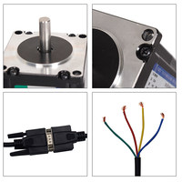 Kit Motor Stepper Loop Tertutup Layar Digital NEMA 23 57mm 1.2Nm 2.2Nm 3Nm HBS57HD Driver Servo Hibrida Kecepatan Tinggi untuk Router CNC