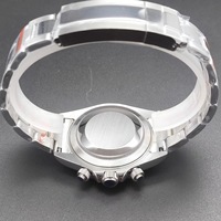 Montre chronographe à quartz pour hommes, 39mm, boîtier en acier, lunette noire, verre saphir, mouvement VK63