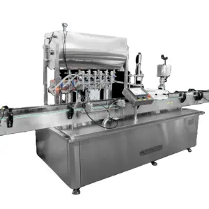Automatic Servo Motor Glass Packaging Machine for Viscous Liquid Detergent Gel Laundry Bottle Filling Capping Labeling for Oil
