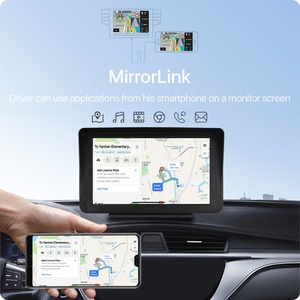 วิทยุติด<span class=keywords><strong>รถยนต์</strong></span>พกพา GreenYi ระบบไร้สาย Apple Carplay และ <span class=keywords><strong>Android</strong></span> Auto หน้า<span class=keywords><strong>จอ</strong></span>สัมผัส HD ขนาด <span class=keywords><strong>7</strong></span> <span class=keywords><strong>นิ้ว</strong></span> เครื่องเล่นมัลติมีเดีย วิดีโอ รุ่น T86 - Product Image 3