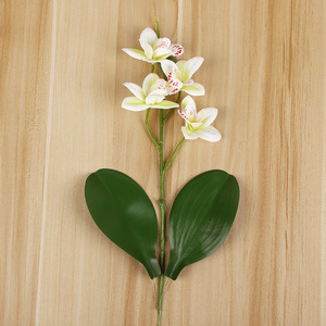 ดอกกล้วยไม้ฟาแลนนอปซิสประดิษฐ์จาก Yiwu Datuo ขนาด 10*35 ซม. สมจริง เหมาะสำหรับตกแต่งงานแต่งงาน สีขาวนม ฟ้าอมเขียว - Product Image 2
