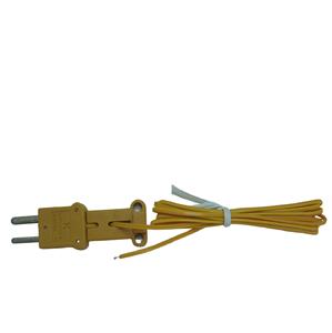 Thermocouple TECPEL TPK-01 de type K, calibré et certifié, capteur de température haute température, câble jaune de 0,32 mm de diamètre pour liquides de précision - Product Image 5