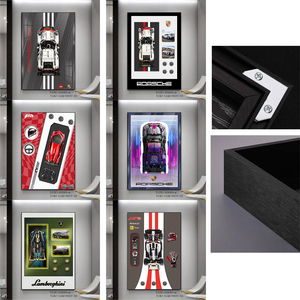 Décoration murale 3D pour hommes : Grandes images de voitures, motos F1 et véhicules vintage pour garage, salon, bar, café, ou comme cadeau pour la « man cave » - Product Image 2