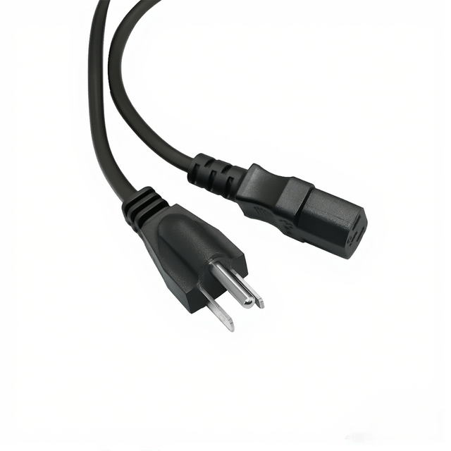 NEMA 5-15P US Plug to IEC C13 Power Cord 10A 125V Copper Conductor for Server PDU UPS Network Device US-C13 Power Cable