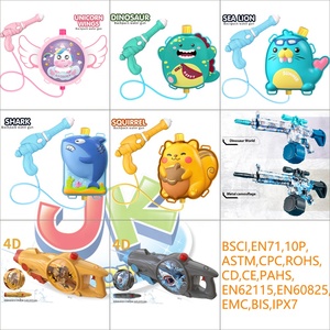 Jacko Toys Yazlık Açık Hava Oyunu Plastik Oyuncak Su Tabancası Çocuklar İçin 100ML Kalkanlı Fabrika Fiyatı Plaj ve Bahçe İçin - Product Image 2