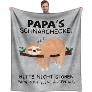 Manta de Franela con Diseño de Perezoso de Dibujos Animados, Ligera y Transpirable para el Invierno, con Estampado Personalizado - Product Image 4