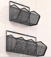 Étagère murale en métal non perforée pour assaisonnements, boîte de rangement domestique pratique et élégante pour la cuisine