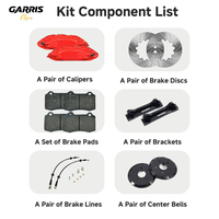 Kit de freinage surdimensionné en aluminium pour étrier AP F50 4 pistons, mise à niveau pour BMW E46 E90 E81 E87 E86 E91 E92 E93 F10 F15 F20 F44 F30 G20