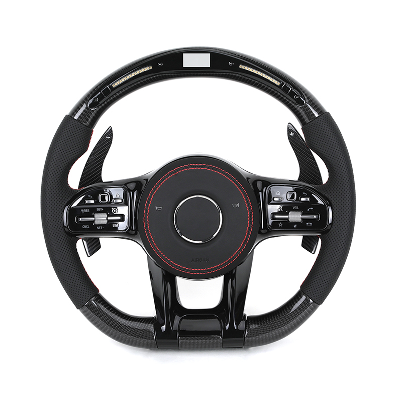 Fibra de carbono + negro Trim + LED