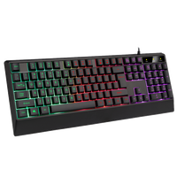 OEM GK312 Interface USB Plug and Play Clavier rétroéclairé filaire 104 touches supportant plusieurs langues Gravé au laser