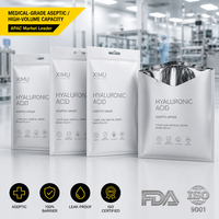 Bolsa de Lámina de Aluminio Pura de Grado Médico Aséptico de 25ml 0.85oz con Impresión Personalizada para Mascarillas Faciales de Ácido Hialurónico OEM