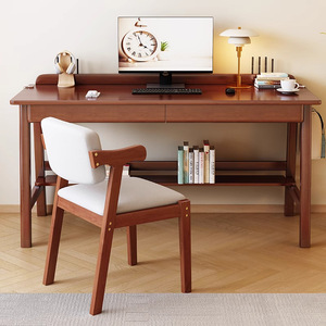Escritorio de ordenador de pared Simple de madera maciza para el dormitorio del Hogar Escuela primaria y secundaria para estudiantes para <span class=keywords><strong>estudio</strong></span> y escritura - Product Image 4