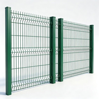 Valla Decorativa de Malla Metálica Curva 3D, Barrera Metálica Duradera, Ecológica, Resistente a la Corrosión, para Jardín, Césped, Área Escénica, Botánica