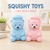 Nouveau jouet anti-stress en forme d'ours mignon, souple et à rebond rapide, idéal pour les cadeaux de fête, jouet de bureau, jouets promotionnels, boîte surprise