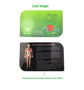 Custom Lower Price Negative Ion scalar Energy Card For Health Care And Energy Saving