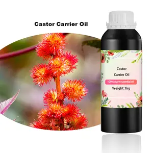 Wholesale 100% Pure Essential Organic Castor Oil Bald Carrier Oils Manufacturers For Hair Face Body Lip Beard Care Scars Remove