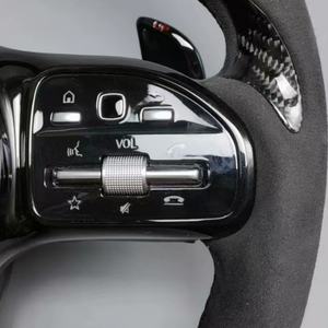 Volant de voiture en fibre de carbone personnalisé pour <span class=keywords><strong>Mercedes</strong></span> Benz A-<span class=keywords><strong>MG</strong></span> W117 W220 Bra Bus W140 S550 W217 CLS W257, accessoires de voiture - Product Image 3