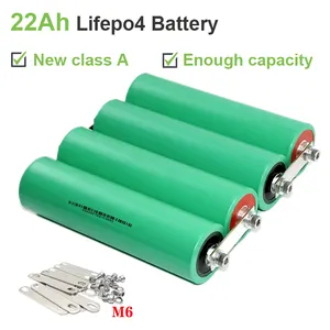 UBPpower lfp 3.2V 16Ah 22Ah 30ah grade a litium lithium baterai stockage d'énergie 3.2v 6000mah lifepo4 Cellules de batterie cylindriques