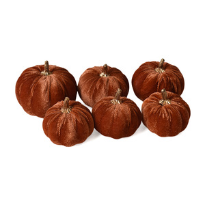 Fabric and Black-gold Pumpkins Assorted Size Decoration for Fall Home Farmhouse Harvest Thanksgiving Valentine's Day Decorative - Product Image 5