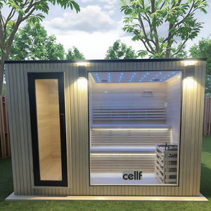 Sauna moderne en <span class=keywords><strong>bois</strong></span> massif de luxe avec <span class=keywords><strong>douche</strong></span> flottante et panneau de commande pour appartements et villas (usage commercial) - Product Image 3