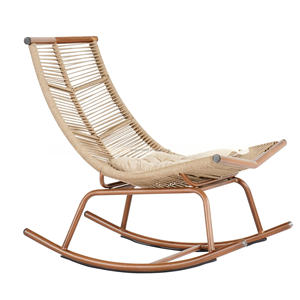 चीन में बनाया गया सफेद रतन रॉकिंग चेयर रॉकिंग चेयर बिक्री रॉकिंग कुर्सी - Product Image 1