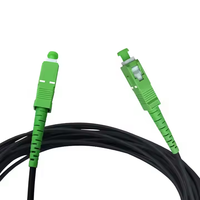 Prix usine sc APC cordon de raccordement aramide G652D 1 noyau SM MM PVC LSZH câble à fibres optiques fil de raccordement câbles de Communication optimaux