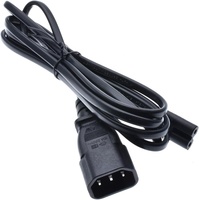 Câble adaptateur de prise secteur standard moulé IEC 320 C14 vers C7, cordon d'alimentation, rallonge, cordon d'alimentation pour imprimante, moniteur