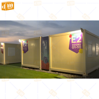 Maisons de manoir plates de 20 pieds, Villa à monter rapidement, avec toilettes, conteneur Mobile, pliable