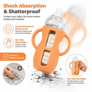 Funda Protectora de Silicona para Biberón <span class=keywords><strong>Philips</strong></span> Avent, Antideslizante y Antigolpes, Compatible con Fundas de Silicona para Biberones Avent - Product Image 2