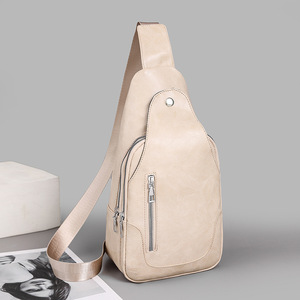 <span class=keywords><strong>Sac</strong></span> Poitrine Souple et <span class=keywords><strong>Antivol</strong></span> en PU, Tendance, Logo Personnalisé, pour Hommes et Femmes, Idéal Loisirs - Product Image 4