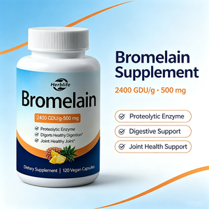 Capsules de bromélaïne OEM ODM à marque privée 2400 GDU/g 500mg, capsules végétaliennes, favorisent la digestion et la santé des articulations, complément alimentaire - Product Image 3