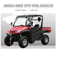 UTV automatique 650cc certifié EPA pour adultes, magnifique moto à carrosserie ouverte avec transmission 4 roues motrices et moteur 4 temps
