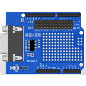 Module de protection Arduino MAX232 RS232, Port série DB9, connecteur femelle, émetteur-récepteur TTL 5V vers RS-232 MIS0232-01 pour Arduino Uno - Product Image 3