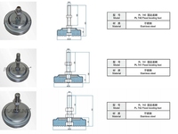 PLASTLINK Pieds de nivellement fixes industriels en acier inoxydable pour convoyeurs, pieds de support robustes pour usine, entrepôt, logistique, neuf