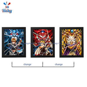 Ricky 3D Anime Poster Card battaglia per alimenti per animali domestici eco-friendly lenticolare lamina olografica mostro evocazione tema plastica Laser - Product Image 4